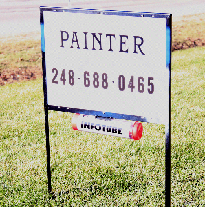 Spy Ops Painters Sign Hidden Camera