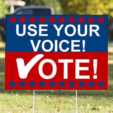 Spy Ops Voting Sign Hidden Camera